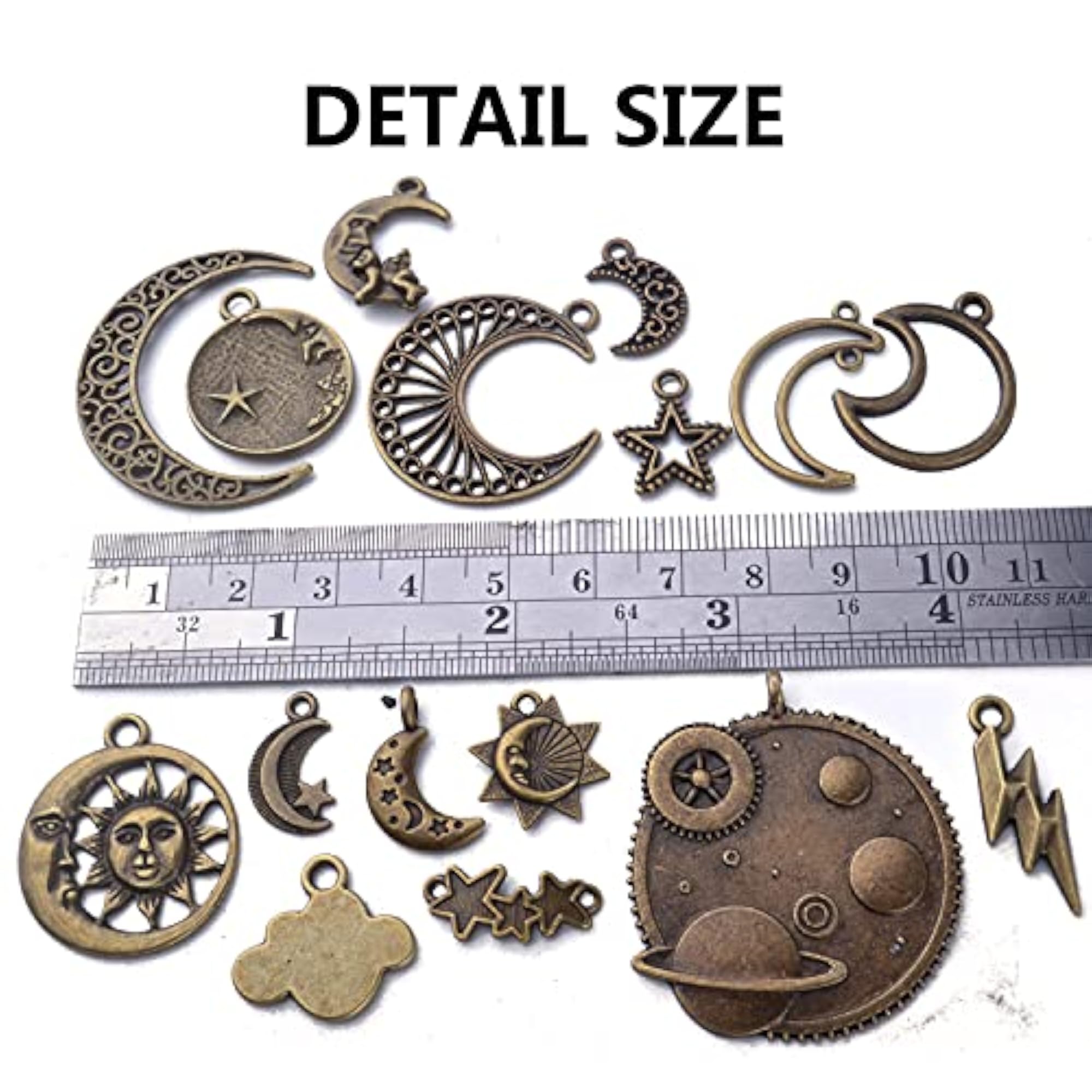 Celestial Pendant Charms for Jewelry Making
